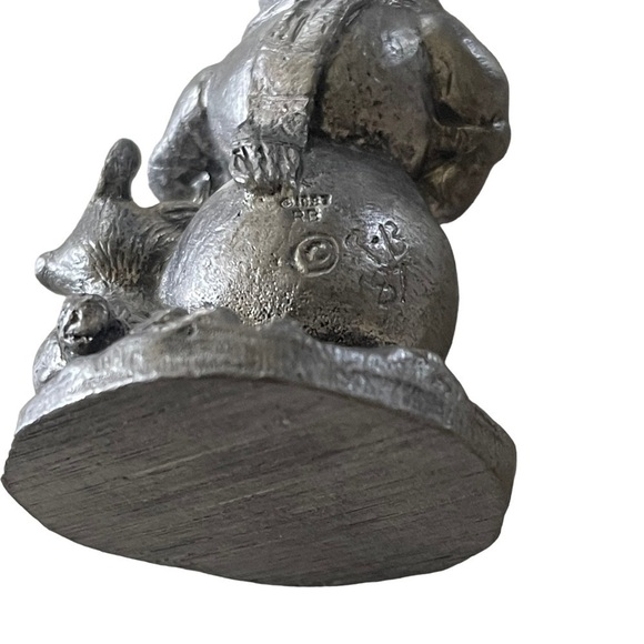 Vintage Michael Ricker Pewter snowman Figurine 1987 - Picture 7 of 14